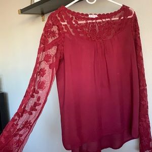 Maroon Blouse
